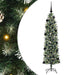 Copac Artificial Slăb de Crăciun cu 150 LED Verde și alb 150 cm - WALTI WALTI