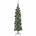 Copac Artificial Slăb de Crăciun cu 150 LED Verde și alb 150 cm - WALTI WALTI