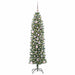 Copac Artificial Slăb de Crăciun cu 150 LED Verde și alb 150 cm - WALTI WALTI