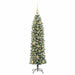 Copac Artificial Slăb de Crăciun cu 150 LED Verde și alb 150 cm - WALTI WALTI
