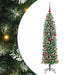 Copac Artificial Slăb de Crăciun cu 150 LED Verde și alb 150 cm - WALTI WALTI