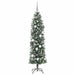 Copac Artificial Slăb de Crăciun cu 300 LED Verde și alb 180 cm - WALTI WALTI