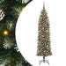 Copac Artificial Slăb de Crăciun cu 300 LED Verde și alb 180 cm - WALTI WALTI