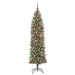 Copac Artificial Slăb de Crăciun cu 300 LED Verde și alb 180 cm - WALTI WALTI
