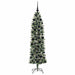 Copac Artificial Slăb de Crăciun cu 300 LED Verde și alb 180 cm - WALTI WALTI