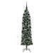 Copac Artificial Slăb de Crăciun cu 300 LED Verde și alb 180 cm - WALTI WALTI