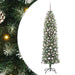 Copac Artificial Slăb de Crăciun cu 300 LED Verde și alb 180 cm - WALTI WALTI