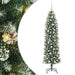 Copac Artificial Slăb de Crăciun cu 300 LED Verde și alb 180 cm - WALTI WALTI