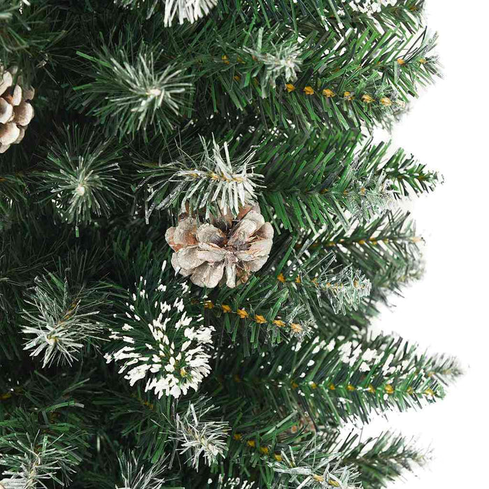 Copac Artificial Slăb de Crăciun cu 300 LED Verde și alb 180 cm - WALTI WALTI