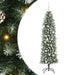 Copac Artificial Slăb de Crăciun cu 300 LED Verde și alb 180 cm - WALTI WALTI