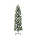 Copac Artificial Slăb de Crăciun cu 300 LED Verde și alb 180 cm - WALTI WALTI