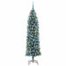 Copac Artificial Slăb de Crăciun cu 300 LED Verde și alb 180 cm - WALTI WALTI