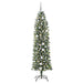 Copac Artificial Slăb de Crăciun cu 300 LED Verde și alb 210 cm - WALTI WALTI