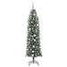 Copac Artificial Slăb de Crăciun cu 300 LED Verde și alb 210 cm - WALTI WALTI