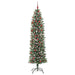Copac Artificial Slăb de Crăciun cu 300 LED Verde și alb 210 cm - WALTI WALTI