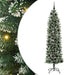Copac Artificial Slăb de Crăciun cu 300 LED Verde și alb 210 cm - WALTI WALTI