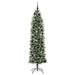 Copac Artificial Slăb de Crăciun cu 300 LED Verde și alb 210 cm - WALTI WALTI