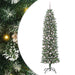 Copac Artificial Slăb de Crăciun cu 300 LED Verde și alb 210 cm - WALTI WALTI