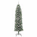Copac Artificial Slăb de Crăciun cu 300 LED Verde și alb 210 cm - WALTI WALTI