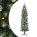 Copac Artificial Slăb de Crăciun cu 300 LED Verde și alb 210 cm - WALTI WALTI