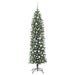 Copac Artificial Slăb de Crăciun cu 300 LED Verde și alb 210 cm - WALTI WALTI
