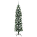 Copac Artificial Slăb de Crăciun cu 300 LED Verde și alb 210 cm - WALTI WALTI