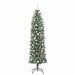 Copac Artificial Slăb de Crăciun cu 300 LED Verde și alb 210 cm - WALTI WALTI