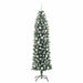 Copac Artificial Slăb de Crăciun cu 300 LED Verde și alb 210 cm - WALTI WALTI