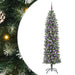 Copac Artificial Slăb de Crăciun cu 300 LED Verde și alb 210 cm - WALTI WALTI