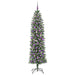 Copac Artificial Slăb de Crăciun cu 300 LED Verde și alb 210 cm - WALTI WALTI