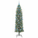 Copac Artificial Slăb de Crăciun cu 300 LED Verde și alb 210 cm - WALTI WALTI