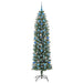 Copac Artificial Slăb de Crăciun cu 300 LED Verde și alb 210 cm - WALTI WALTI