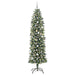 Copac Artificial Slăb de Crăciun cu 300 LED Verde și alb 240 cm - WALTI WALTI