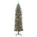 Copac Artificial Slăb de Crăciun cu 300 LED Verde și alb 240 cm - WALTI WALTI