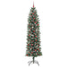 Copac Artificial Slăb de Crăciun cu 300 LED Verde și alb 240 cm - WALTI WALTI