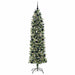 Copac Artificial Slăb de Crăciun cu 300 LED Verde și alb 240 cm - WALTI WALTI