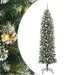 Copac Artificial Slăb de Crăciun cu 300 LED Verde și alb 240 cm - WALTI WALTI
