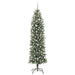 Copac Artificial Slăb de Crăciun cu 300 LED Verde și alb 240 cm - WALTI WALTI