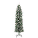 Copac Artificial Slăb de Crăciun cu 300 LED Verde și alb 240 cm - WALTI WALTI