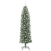 Copac Artificial Slăb de Crăciun cu 300 LED Verde și alb 240 cm - WALTI WALTI