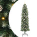 Copac Artificial Slăb de Crăciun Verde și alb 240 cm - WALTI WALTI