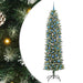 Copac Artificial Slăb de Crăciun cu 300 LED Verde și alb 240 cm - WALTI WALTI