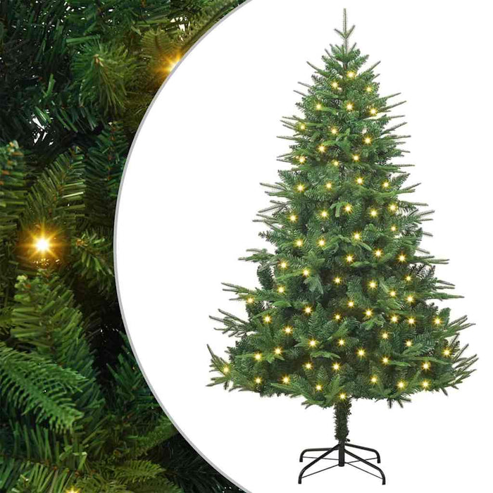 Pom de Crăciun artificial pre-iluminat Verde 180 cm PVC și PE - WALTI WALTI