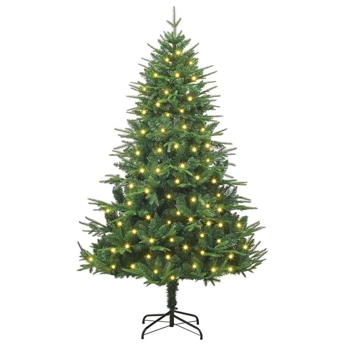 Pom de Crăciun artificial pre-iluminat Verde 180 cm PVC și PE - WALTI WALTI