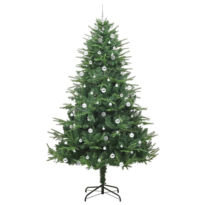 Brad de Crăciun artificial pre-iluminat cu set de bile Verde WALTI