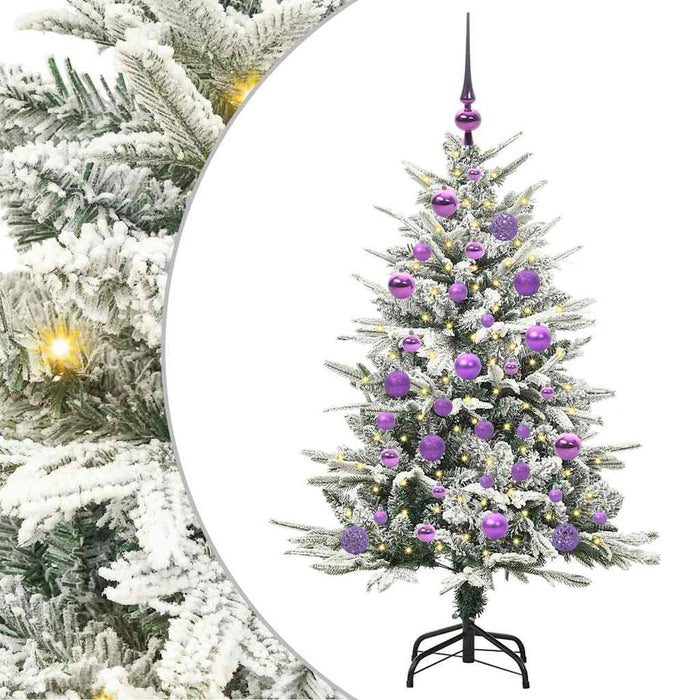 Brad de Crăciun artificial pre-iluminat cu set de bile Verde - WALTI WALTI