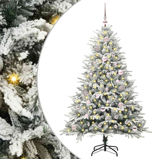 Brad de Crăciun artificial iluminat cu set de bile Verde 150 cm - WALTI WALTI