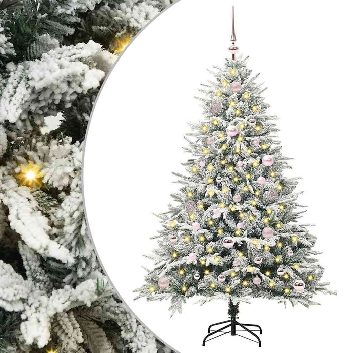 Brad de Crăciun artificial iluminat cu set de bile Verde 150 cm - WALTI WALTI