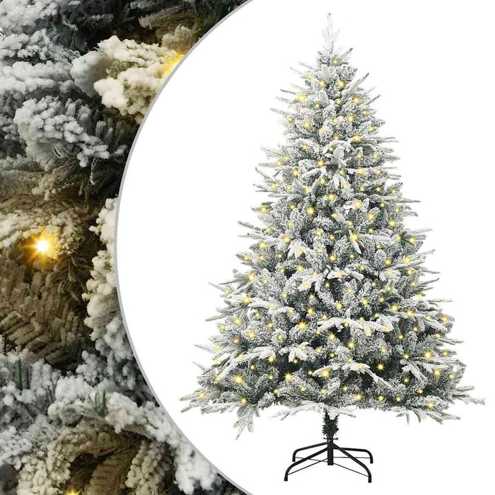 Pom de Crăciun artificial pre-iluminat Verde 180 cm PVC și PE - WALTI WALTI