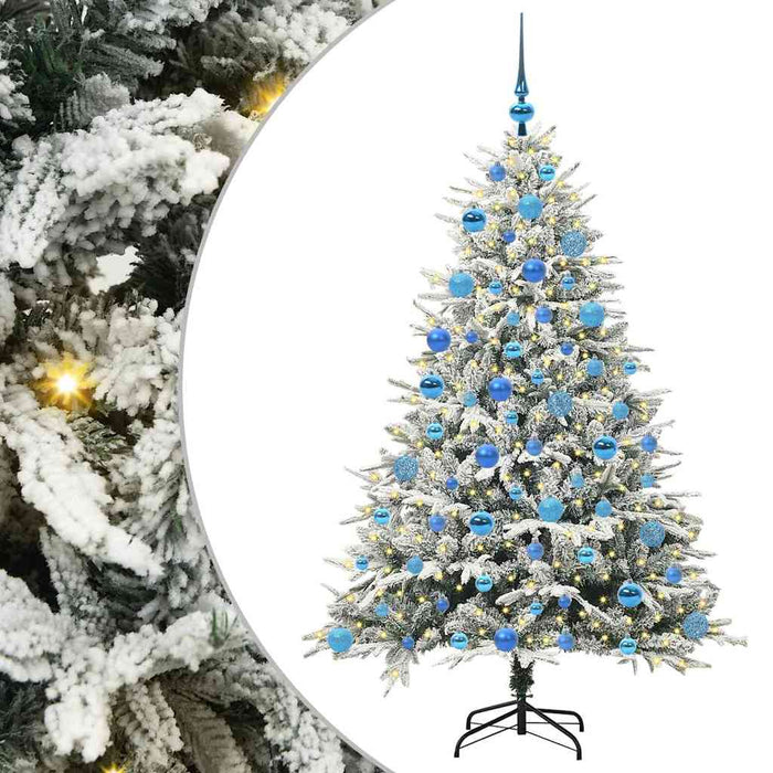 Brad de Crăciun artificial pre-luminat cu set de bile Verde - WALTI WALTI